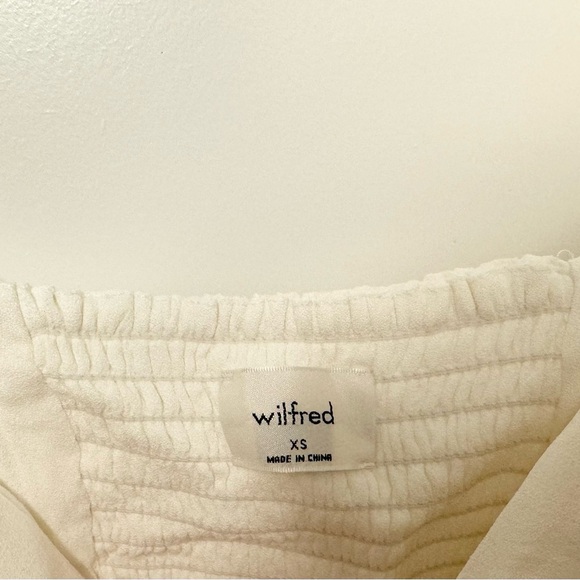 Aritzia Wilfred Novella Blouse Light Birch Size‎ XS - Picture 5 of 6